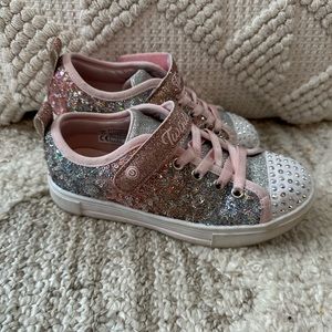Kids Skechers twinkle toes, size 1